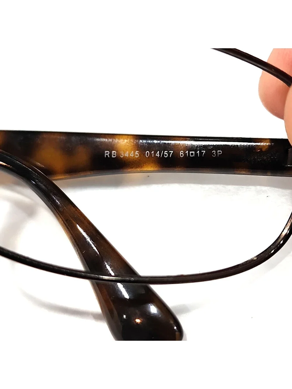 Ray Ban RB3445 014/57 Brown Wrap Sunglasses Frame 61-17 No Lens Screw